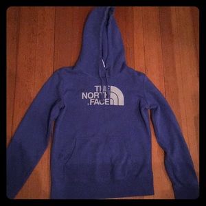 Purple North Face sweatshirt